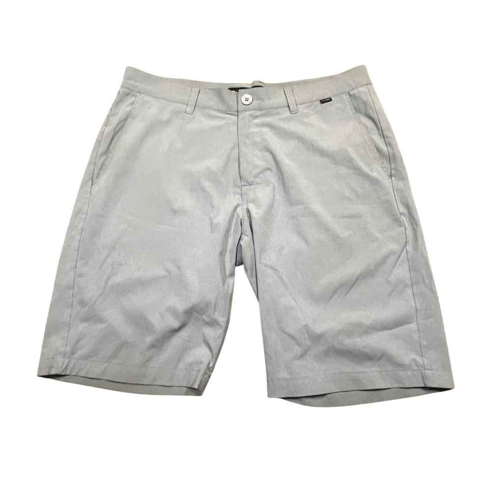 TravisMathew Mens Golf Shorts Light Blue Grey Size 34 Performance Activewear
